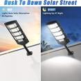 thumbnail image 3 of 2-Pack Solar Street Lights Outdoor, 6500K Solar Flood Lights, IP65 Waterproof, Dusk to Dawn, Wide Angle Motion Sensor & Remote Control, Security Area Lights for Yard, Garden, Pathway, Parking Lot, 3 of 9