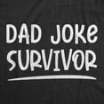 thumbnail image 2 of Youth Dad Joke Survivor T Shirt Funny Fathers Day Son Daughter Hilarious Graphic Novelty Tee, 2 of 8