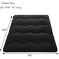 thumbnail image 2 of Kojooin Japanese Futon Mattress,Queen Size Foldable Japanese Style Floor Mattress Roll Up,Tatami Mat,Camping Mattress Pad,Black, 2 of 6