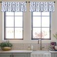 thumbnail image 3 of LALILO Kitchen Curtain Valance Watercolor Ethnic Tribal Rod Pocket Window Curtain 52"x 18" Set of 2, 3 of 5