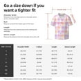 thumbnail image 5 of Pofeuu Heart Buffalo Plaid Print Mens Casual Short Sleeve Shirts Beach Summer Spread Collar Pocket Tops Men's Casual Short-sleeved Shirt-Medium, 5 of 5