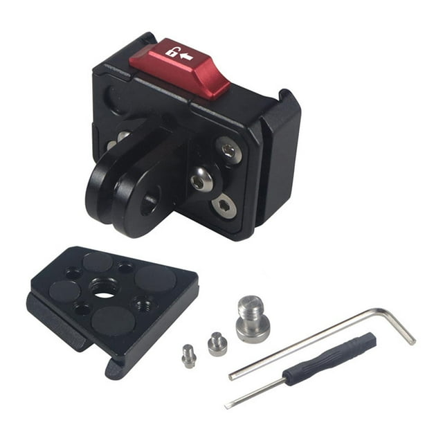 Transemion Quick Release Clamp Plate Camera Mount Clamp Adapter for DSLR Digital Camera V Shape Mount Two Bit Quick Mount
