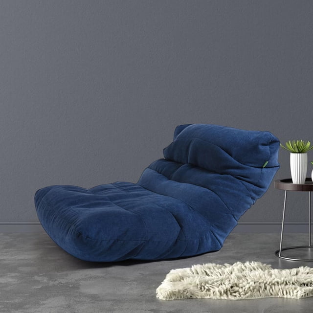 Sillón tipo puf Lazy, estable, fácil de guardar, elástico, acolchado, para oficina, apartamento pequeño, sala de estar, adultos C