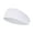 White, variant on Men Sports Headband Moisture Wicking Wide Workout Headband Quick Drying Solid Color Running Cycling Sweatband Headband