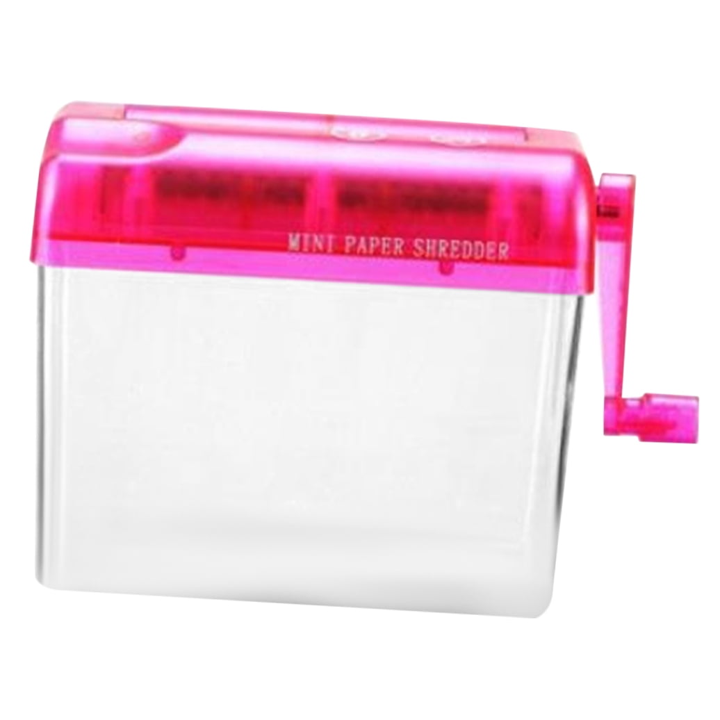 Raindrops Compact Portable Handheld Paper Shredder - Small Manual Shredder for Home, Office, and School Use