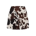 thumbnail image 5 of Garronmavis Women's Golf Tennis Skirt with Pockets Casual Mini Skirt Skort Built in Shorts High Waisted Skorts Womens Animal Print Skort, Retro Cow Prints, Size XL, 5 of 7