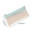 thumbnail image 2 of Under $1 Pencil Case, Hwkond Simples Frosted Semi Transparent Thickened Pencil Case for Student Exams Portable Stationery Bag Large Capacity Stationery Box Back to College, 2 of 9