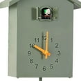 thumbnail image 4 of tredstone Cuckoo Telling Time Silent 2-arm Sweeping Wall Clock Bedside Clock Green, 4 of 8