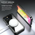 thumbnail image 2 of CJC Designed for iPhone 13 Case, Built-in Screen Protector, Shockproof Dustproof Full Body Cover Rugged Case for iPhone 13 6.1’’, Black/Clear, 2 of 6