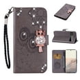 thumbnail image 1 of Diamond Wallet Case for Google Pixel 6 Pro with Card Slots Holder Magnetic Clasp Cover, Shining Sparkle Owl Embossed Pattern PU Leather Flip Folio Case with Wrist Strap Kickstand Case, Gray, 1 of 7