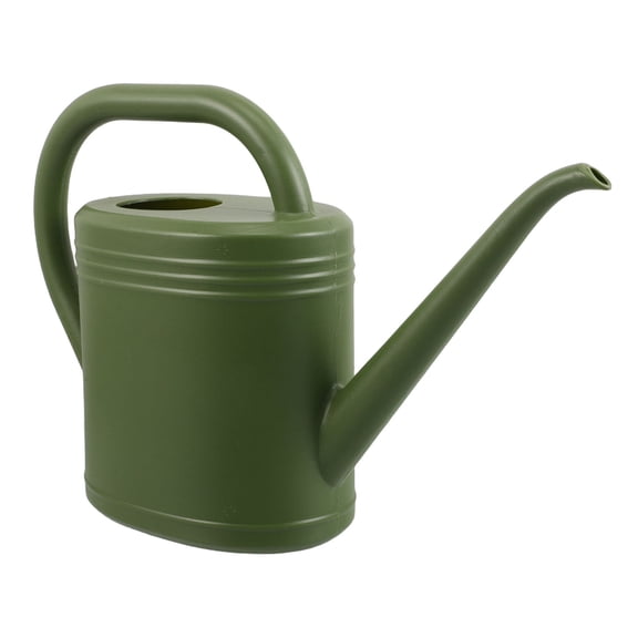 YOSADIER Large Green Plastic Watering Can for Garden Plants, 1 Piece Water Sprinkler Container