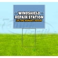 thumbnail image 1 of Windshield Repair Station (18" x 24") Yard Sign, Includes Metal Step Stake, 1 of 6