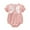 Pink, variant on Summer Onesie Jumpsuit Baby Boy Baby Solid Color Cotton Baby Short Sleeve Round Neck Jumpsuit Newborn Girl Romper