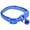 Blue, variant on UDIYO Fashion Dog Puppy Cat Kitten Buckle Cute Dot Print Bell Adjustable Pet Collar
