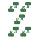 thumbnail image 3 of Greeniant 1 par de pastillas de freno para bicicleta de montaña, disco hidráulico, pastilla de freno de cerámica, accesorio para ciclismo, 05C 05C 5piezas Greeniant CBP167753, 3 of 6