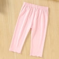 thumbnail image 4 of Nilvkv Leggings for Toddler Girls, Girls Pants, Mesh Capri Pants featuring Bunny Applique, Scalloped Hem and Elastic Waist for Summer Days Pink 18-24 Months, 4 of 9