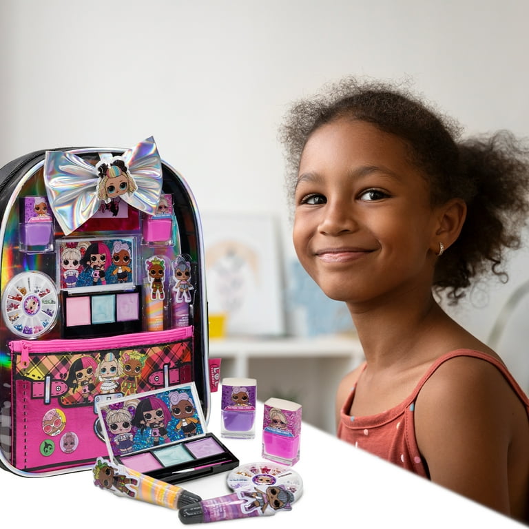 L.O.L Surprise! Townley Girl Backpack Beauty Cosmetic Make-Up Set, Pretend Play Toy and Gift for Girls Ages 5+, 11 ct, Other