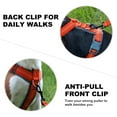 thumbnail image 3 of Plutus Pet Dog Harness, Adjustable Nylon Harness with Soft Padding, Reflective and Heavy Duty Dog Harness for Small, Medium, Large Dogs(Orange, M), 3 of 9