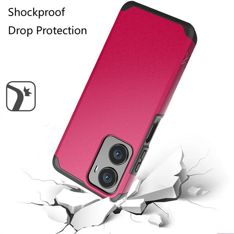 For AT&T Propel 2 5G Slim Shockproof Hybrid Cover Cellphone Case - mk Dark Pink For AT&T Propel 2 5G Slim Shockproof Hybrid Cover Cellphone Case - mk Dark Pink