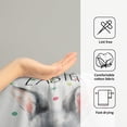 thumbnail image 4 of Happy Easter Bath Hand Towels 2 Pack Mr & Mrs. Rabbits Kitchen Tea Dish Towels 18"x26" Cute Bunny Spring Holiday Soft Absorbent Washcloths for Yoga Gym Bath Shower, 4 of 8