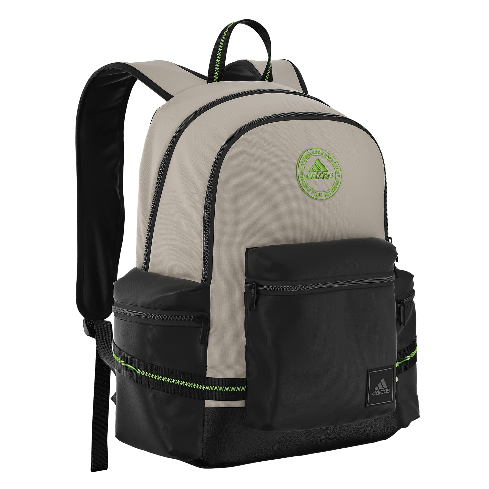 Adidas Original Bookbag One Size Forum Monogram Black White Base Backpack for School with Mesh Pockets Walmart