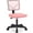 Classic Pink, variant on Armless Low Back Mesh Ergonomic Small Office Task Chair, Swivel Rolling Wheels Lumbar Support Desk Chair Black for Home Bedroom Study Student Adults
