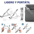 thumbnail image 5 of Soporte para computadora portátil, Soporte Laptop de Aluminio Base Plegable y Ajustable de 7 Niveles de Altura, Soporte Ergonómico de Tableta o Libros para Computadora Portátil Dentro de 18 ", 5 of 5