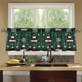 thumbnail image 4 of Yayeee Kitchen Curtains Set of 2 Light Filtering 57"x36" Over Sink Window Panels, Christmas Santa Hats, 4 of 7