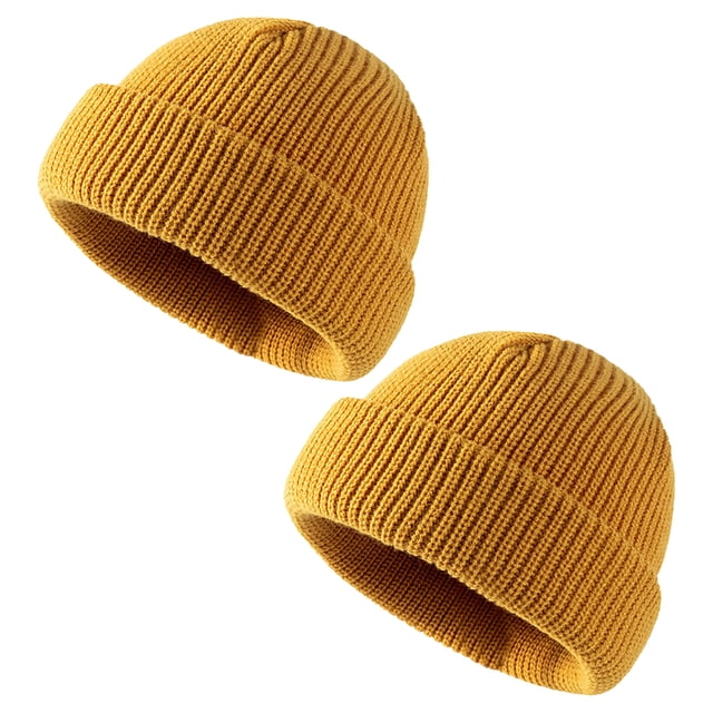 1. SUAVE Y LIGERO: paquete de 2 gorros de moda incluidos, hechos de poliéster, viscosa y nailon de alta calidad, súper más suaves que los gorros acrílicos normales. La magnífica tecnología de punto