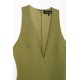 thumbnail image 5 of HH TRAF 2024 Vestido mini sexy de calle de moda femenina verde con escote en V sin mangas con cinturón y cremallera decorativa Vestidos de verano para mujer de moda, 5 of 5