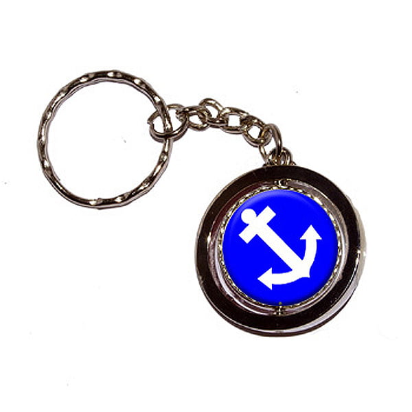 Police Prayer Key Chain Blue and Gold Deluxe Key Tag 