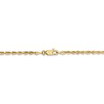 thumbnail image 4 of 14k Yellow Gold 22 Inch 2.75mm Rope Chain Necklace Pendant Charm, 4 of 9