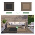 thumbnail image 5 of DEORAB 8'x10' Outdoor Rugs Waterproof Patio Reversible Plastic Carpet Camping Outside Mat,Black & Brown, 5 of 7