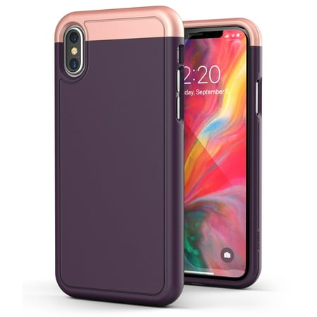 Xs Grip - iPhone XS Max Slim Case Ultra Thin Protective Grip Cover (Slimshield) - Purple