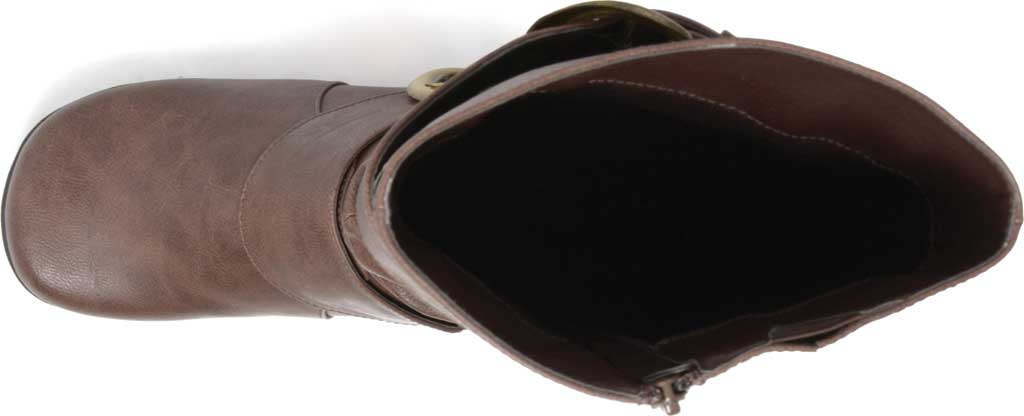 Women's Journee Collection Paris Extra Wide Calf Slouch Boot Brown Faux Leather 8 M