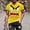 Yellow, variant on VgaVtl Tee Shirts for Men Summer Funny Short Sleeve Mens Tops Graphic Running Orange Casual Vacation Regular Tops