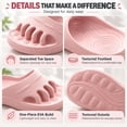 thumbnail image 5 of Five Toe Shoes for Women with Arch Support, Cushioned Toe Separator Slides for Home and Outdoor Walking, 5 of 7