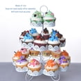 thumbnail image 5 of 3 Tier Iron Cupcake Stand Display Tower, Dessert Tree Tower Display Stand Dessert Carrier Display Holder for Birthday Wedding Party Celebration for 24 Cupcakes, 5 of 9
