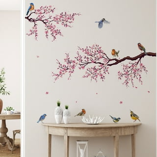 EEEKit Tree Branches 3D Mirror Wall Sticker, Self Adhesive Removable  Acrylic Mirror Wall Stickers Decal, Art Mural Stick for Home Living Room  Bedroom