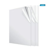 AdirOffice 24" x 48" Clear Plexiglass Acrylic Sheet (3-Pack)