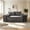 Dark Gray, variant on AUU Compact 2-Seat Convertible Sofa Bed, Minimalist Boneless Sleeper Futon with Soft Corduroy, Adjustable Movable Headrests & Thick Back Support, Floor Couch