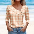 thumbnail image 3 of Blouses for women dressy casual Polyester,Spandex Soft Clothing M Yellow womens blouses, 3 of 3