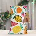 thumbnail image 6 of ZICANCN Christmas Gift Bags, Cartoon Lemon Slice Fruit Reusable Fabric Drawstring Storage Bags with Drawstring, Medium Size, 6 of 7