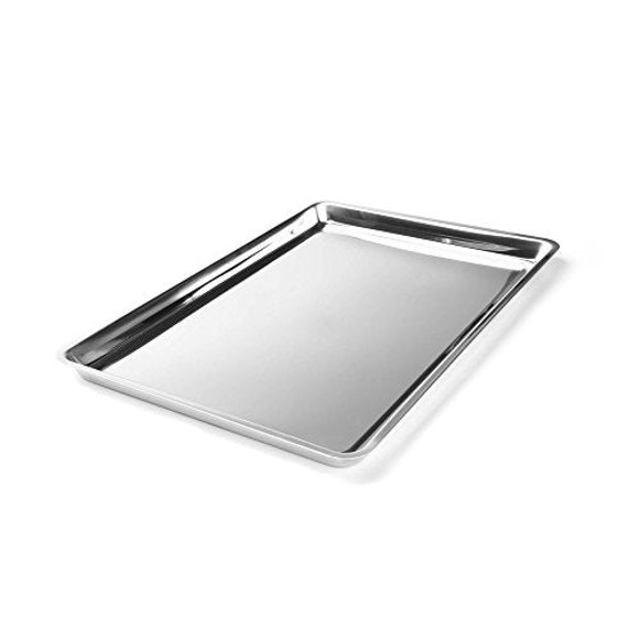 Fox Run 4855COM Stainless Steel Jelly Roll Pan & Cookie Baking Sheet, 16.25 x 11.25 x 0.75 inches