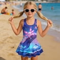 thumbnail image 2 of Yuyamidu Axolotl Dolphin Girls One Piece Swim Suit Dress Skirted Bathing Suit Sleeveless Swimdress Twirly Tankini Swimsuits Quick Dry Tankini Beachwear, 2 of 7