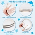 thumbnail image 4 of 2Pcs Ocean Sound Drum with 1Pc Drumstick 10/4 Inch Wave Bead Hand Drum Sound Drum Percussion Wave Drum Sea Sound Drum with Hardwood Shell Musical Instrument Percussion for Home Supplies DIYDIY, 4 of 5