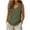 Army Green, variant on Summer Tops for Women V Neck Sleeveless Boho Crop Top Casual Loose Flowy Curved Hem Side Split Tank Top, Brown XXL