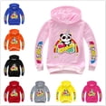 thumbnail image 2 of Sudadera con capucha de moda para bebés, Tops, ropa de primavera y otoño, abrigo con capucha con estampado de Panda de dibujos animados, camiseta de manga larga, trajes para niños 13T Gao Jinjia LED, 2 of 2