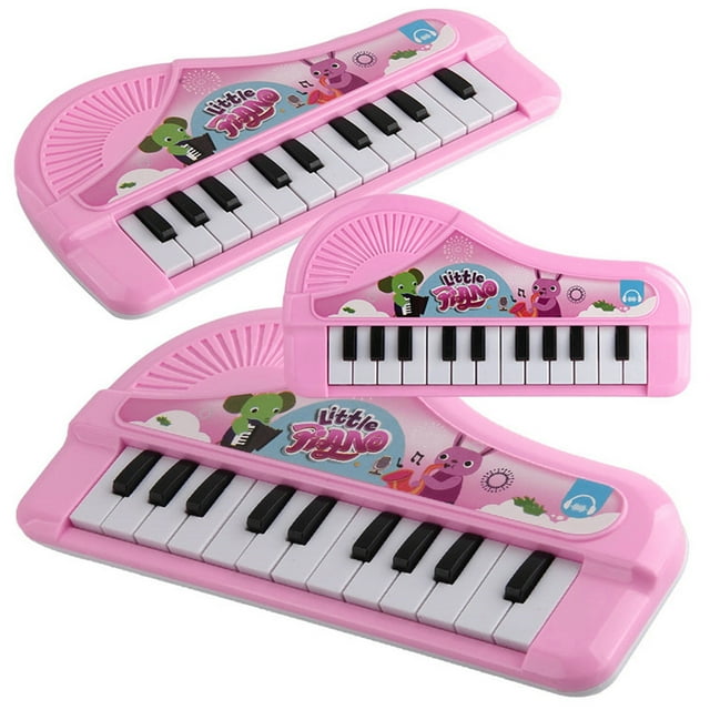 Aodebiao Jouet Clavier de Piano Électronique - Mini Piano Portable à 22 Touches avec Modes de Lecture et de Musique, Instrument de Musique Éducatif d'Apprentissage Précoce pour Tout-Petits, Conception Sûre en ABS à Piles