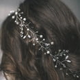 thumbnail image 4 of Enredadera para el cabello de novia con cuentas, tocado para boda, accesorios para el cabello de novia, diadema, joyería para el cabello, accesorios para el cabello, 4 of 5